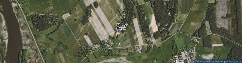 Zdjęcie satelitarne Kruczy Borek ul.